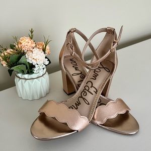 Sam Edelman rose gold sandals. Size 7.
